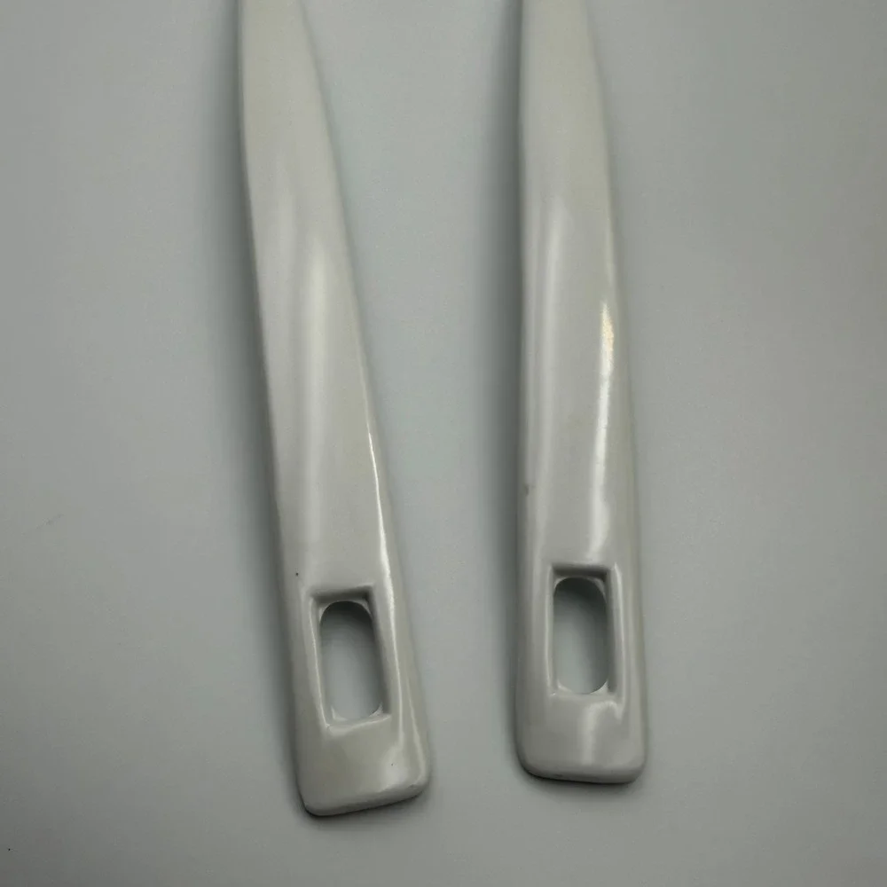 (2) Vintage COPCO Spatula Wok Turner Flipper White Melamine 2530-55